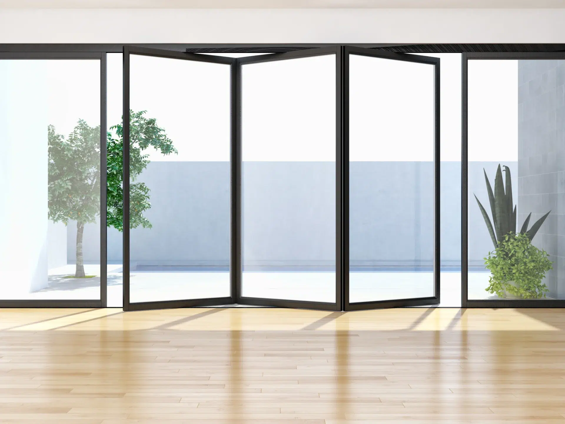 VLX 100 Bifold / Folding Door in Miami Gardens, FL | TruePane Windows & Doors - detail 1