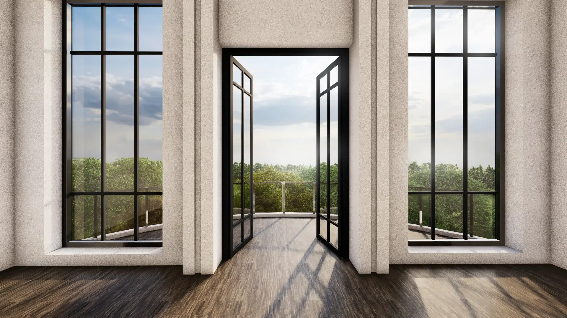 VLX 100 Double Swing / French Door in Miami Gardens, FL | TruePane Windows & Doors - detail 1