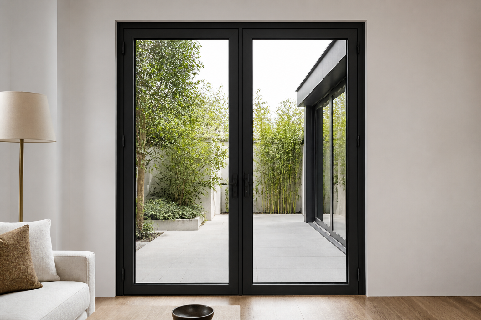VLX 100 Double Swing / French Door in Miami Gardens, FL | TruePane Windows & Doors - detail 6