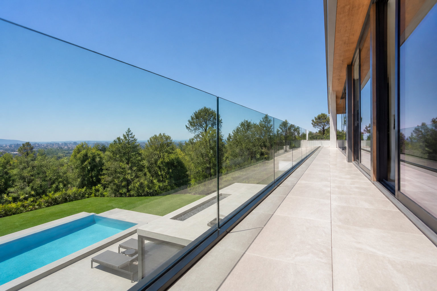 VLX 120 Glass Railing System in Miami Gardens, FL | TruePane Windows & Doors - detail 4