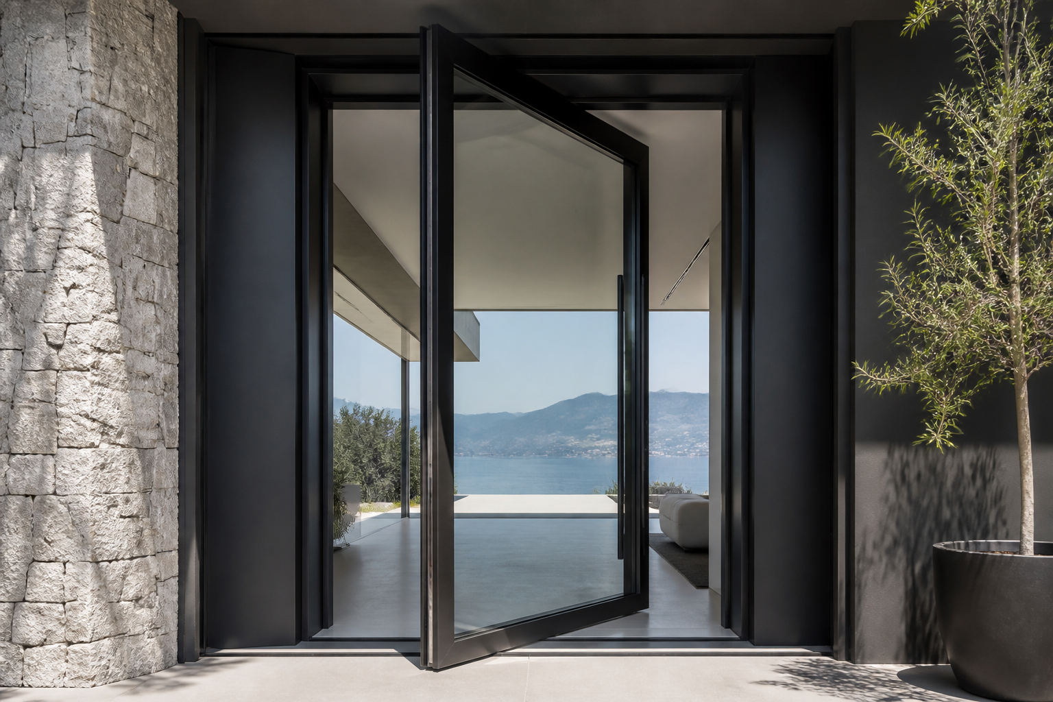 VLX 100 Pivot Door in Miami Gardens, FL | TruePane Windows & Doors - detail 2